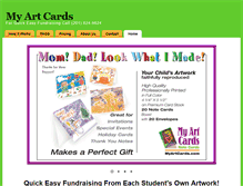 Tablet Screenshot of myartcards.com